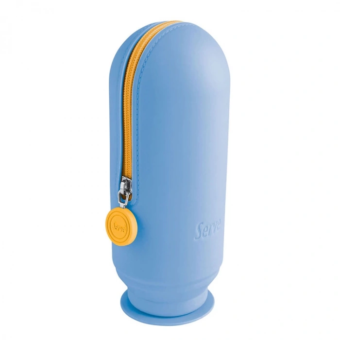 SERVE HOOP VAKUMLU SİLİKON KALEM ÇANTASI PASTEL MAVİ