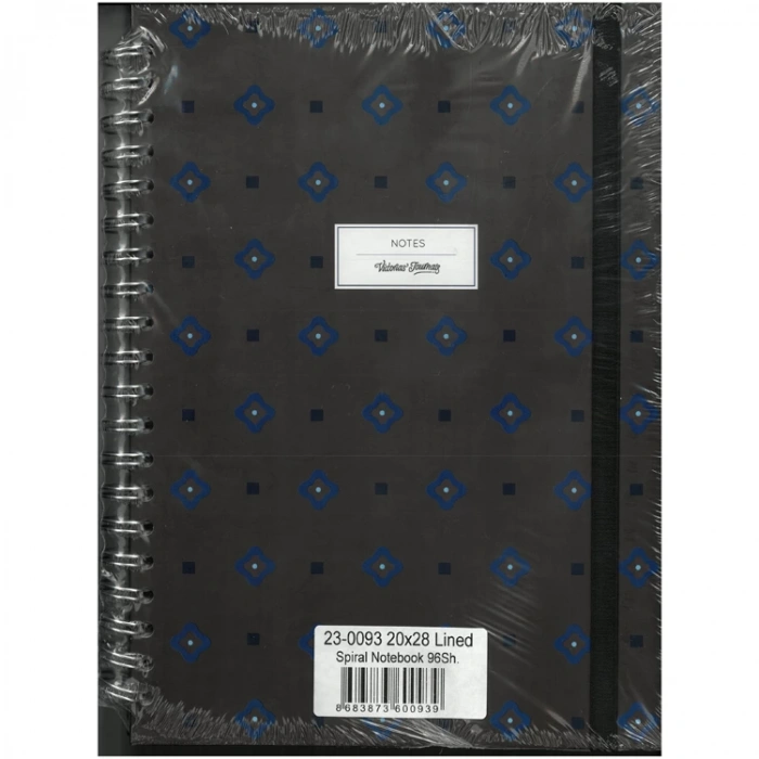 VICTORIAS JOURNALS 0093 NOTES 20x28cm SPİRALLİ SERT KAPAK 90gr. 96YP. ÇİZGİLİ DEFTER