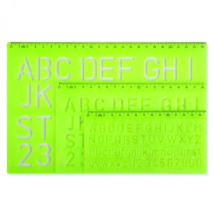 HATAS BÜYÜK HARF ŞABLONU 10-20-30mm.