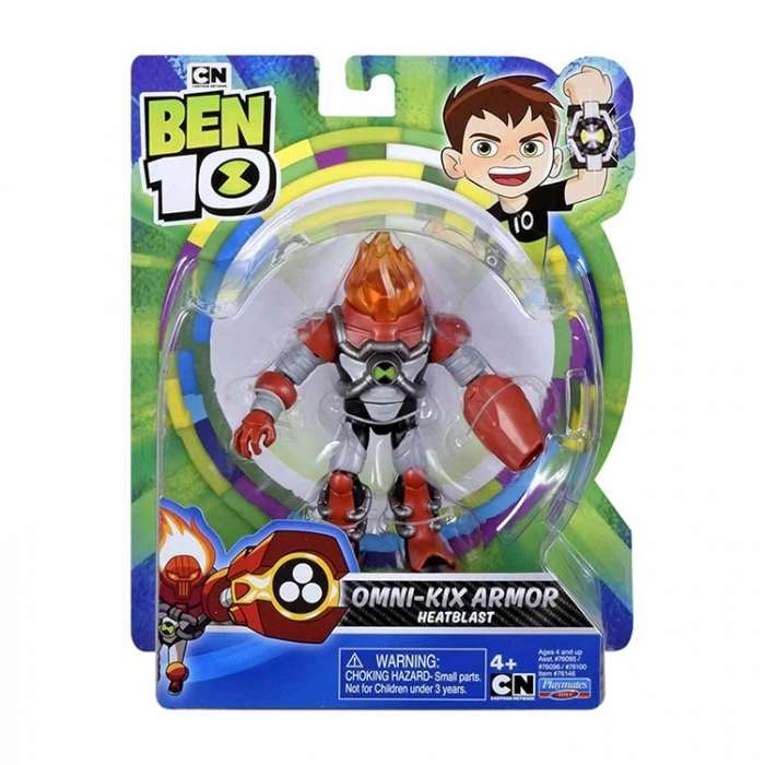 BEN10 AKSİYON FİGÜRLER OMNİ-KIX ARMOR HEATBLAST S1W8-76100X8