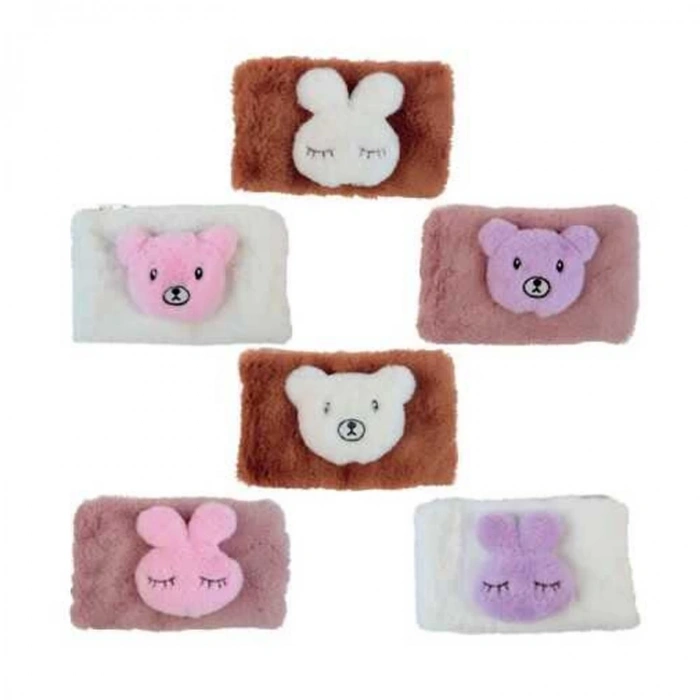 DOLPHIN PC-633 MASKOTLU YÜZ PELUŞ KALEM ÇANTASI