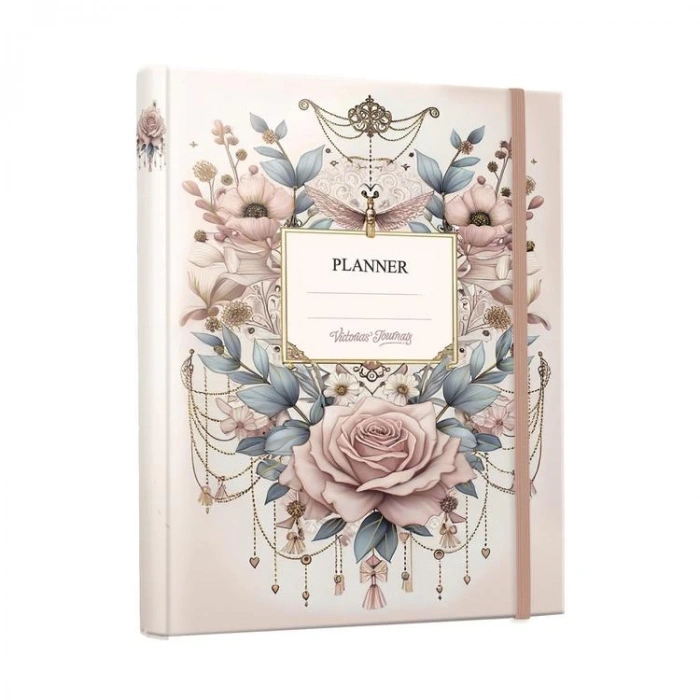 VICTORIAS JOURNALS 1291 17x23cm GİZLİ SPİRALLİ SERT KAPAK 100gr.AYRAÇLI PLANNER DEFTER