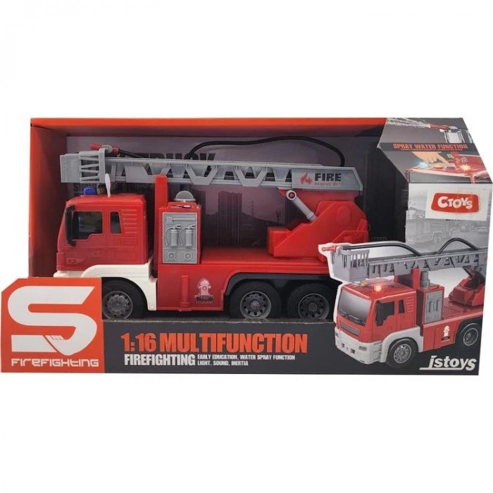 CTOY-JS109 FIRE FIGHTING PİLLİ IŞIKLI SESLİ SU ATAN İTFAİYE ARACI 3+