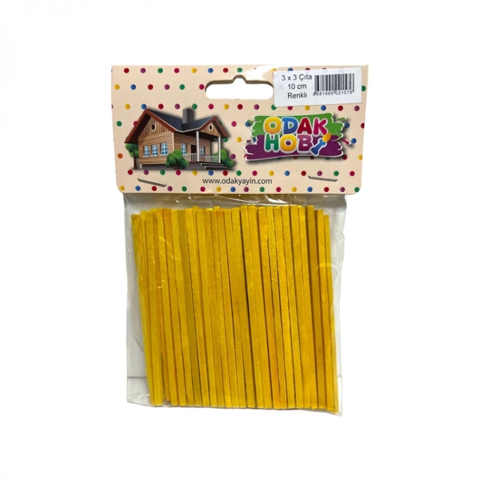 ODAK HOBİ AHŞAP KÜÇÜK BOY RENKLİ ÇİTA 3x3 10cm