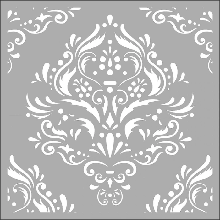 ARTDECO STENCİL 30X30CM DAMASK BORDÜR 149