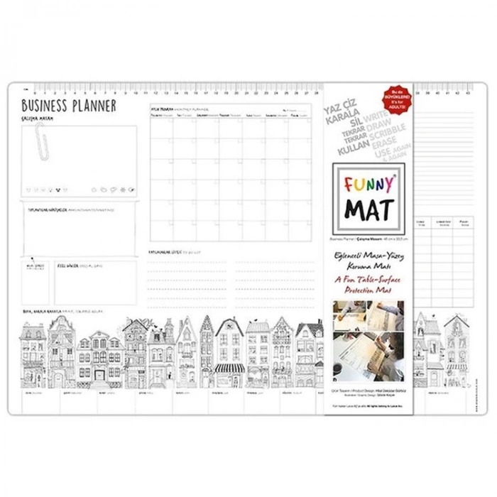 AKADEMİ ÇOCUK - FUNNY MAT - ÇALIŞMA MASAM (BUSINESS PLANER) 48x33,5cm