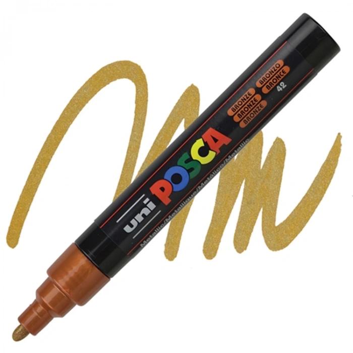 UNİ POSCA SU BAZLI POSTER MARKER PC-5M 1.8-2.5 BRONZ