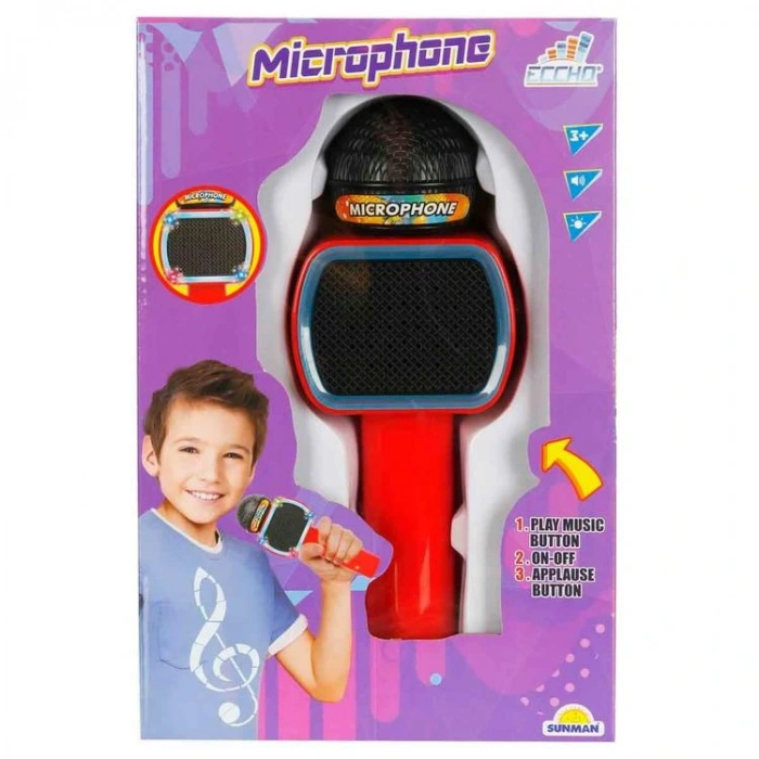 SUNMAN MY013 IŞIKLI MÜZİKLİ MİKROFON 3+