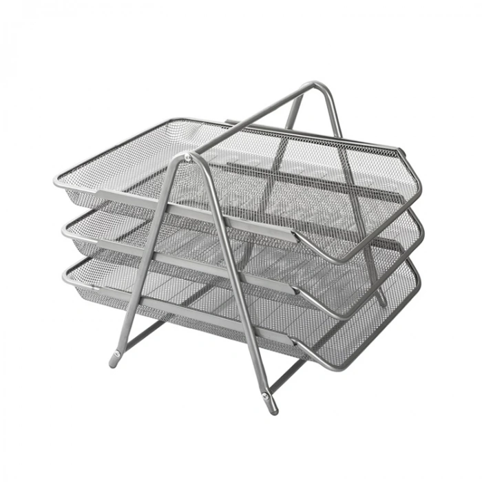 KRAF PERFORE EVRAK RAFI METAL 3 KATLI 460G GRİ