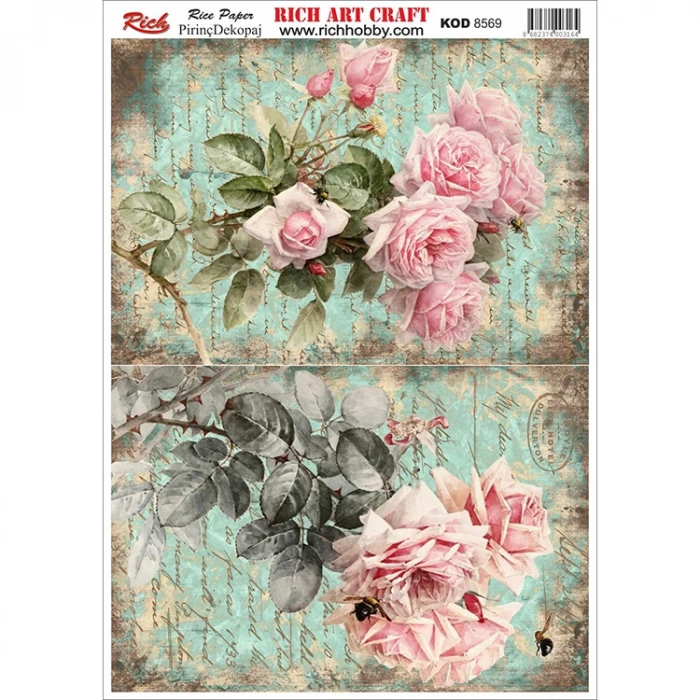 RİCH 8569 PİRİNÇ DEKOPAJ KAĞIDI