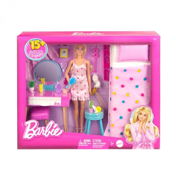 BARBIE HPT55 YATAK ODASI SETİ 3+