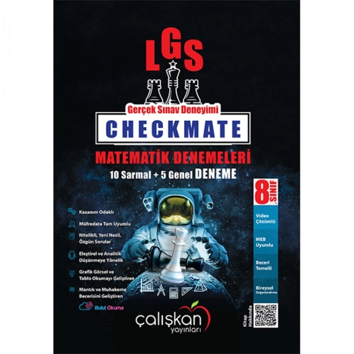 ÇALIŞKAN 8. SINIF CHECKMATE MATEMATİK BRANŞ DENEMELERİ (10 SARMAL+5 GENEL)