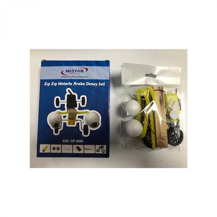 MİSYON ZIP-0089 ZIP ZIP MOTORLU ARABA DENEY SETİ KUTULU