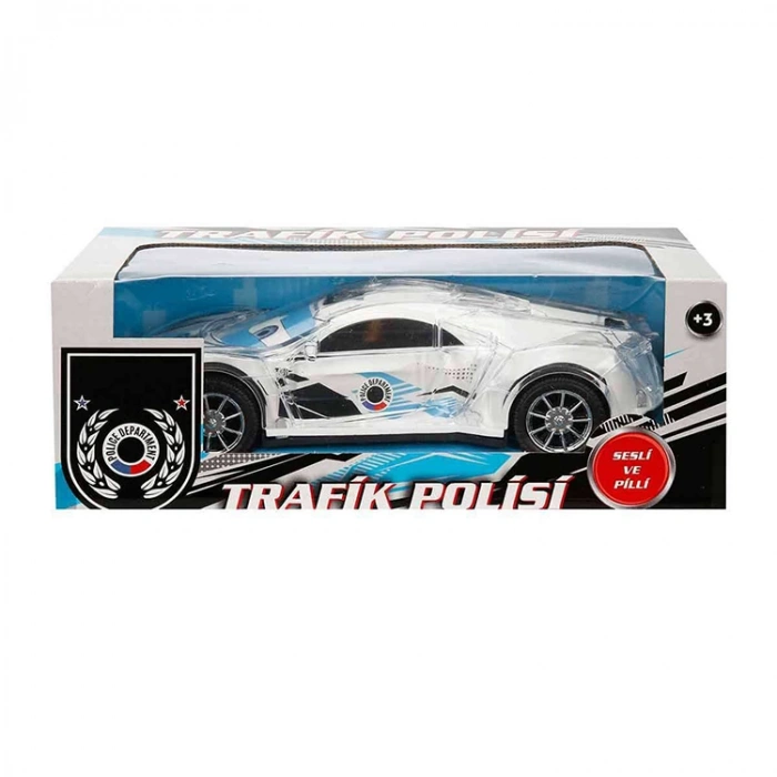 PRESTİJ P4030 SESLİ VE PİLLİ  TRAFİK POLİSİ ARABASI KUTULU