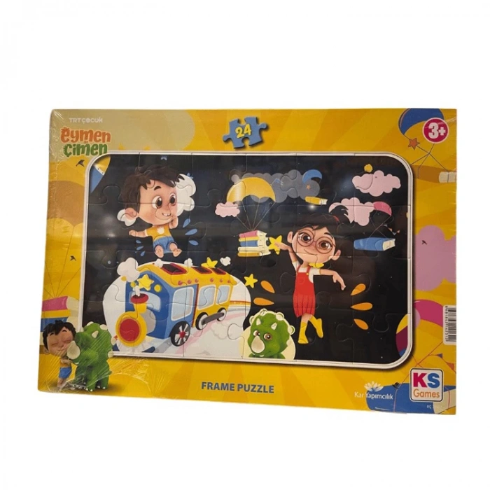 KS GAMES 704-1 EYMEN İLE ÇİMEN FRAME YAPBOZ/PUZZLE 24 PARÇA  3+