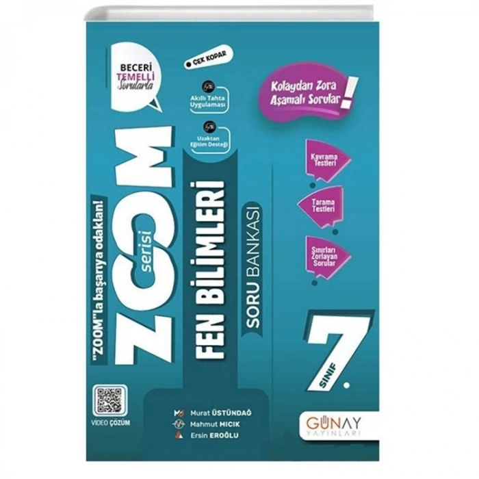 GÜNAY 7. SINIF ZOOM SERİSİ FEN BİLİMLERİ SORU BANKASI