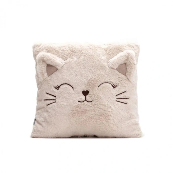 MOONTOYS PELUŞ KARE KEDİ YASTIK 28 CM