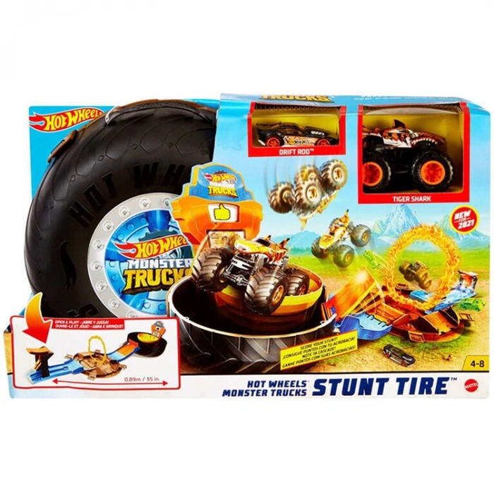 MATTEL GVK48 HOT WHEELS MONSTER TRUCKS AKROBASI TEKERLEĞİ OYUN SETİ