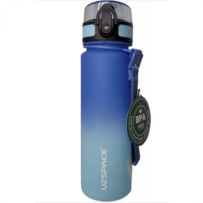 UZSPACE 3026-6 TRITAN SOFT TOUCH MATARA PİPETSİZ 500 ML GRADIENT RENK DARK BLUE- DARK BLUE