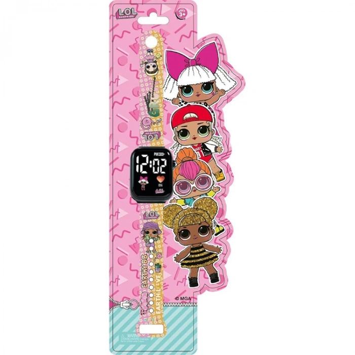 MİNİFLAK LOL SURPRISE! LOL5089 LİSANSLI LED ÇOCUK KOL SAATİ PEMBE-SARI