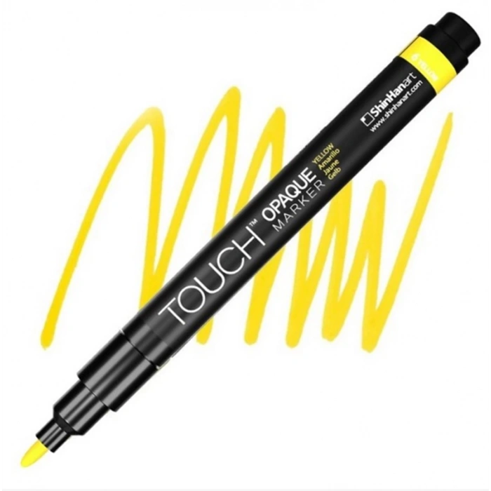 TOUCH OPAQUE SU BAZLI MARKER KALEM 0.8-1.3mm - FINE PACK  YELLOW 6 - SH8613003-2003