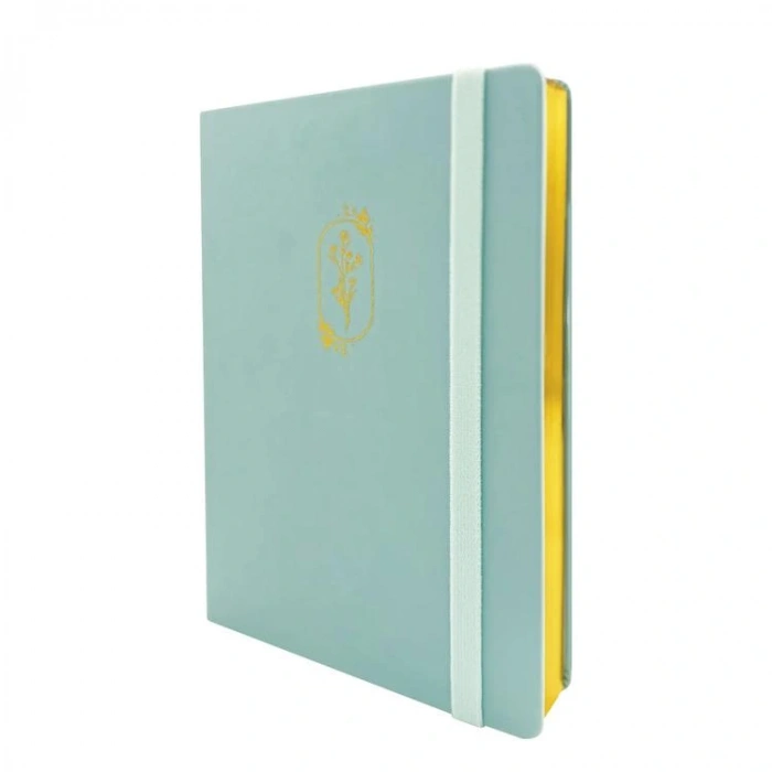 VICTORIAS JOURNALS 1653 BUJO VEGAN DERİ 14X21 160gr.96YP. ÇİZGİLİ DEFTER AÇIK MAVİ