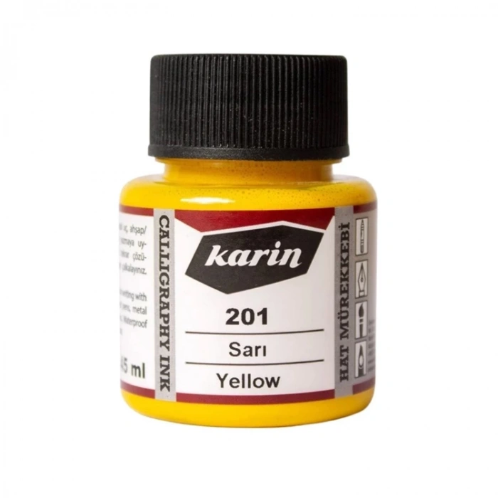 KARİN HAT MÜREKKEBİ SARI 201 45ml.