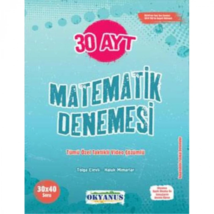OKYANUS AYT MATEMATİK 30 DENEMESİ
