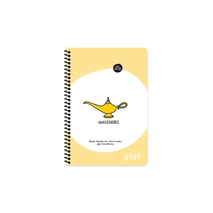 KESKİN HİSLİ ŞEYLER 13x19.5cm SPİRALLİ HAFTALIK AJANDA  - HALLEDERİZ 600088-99