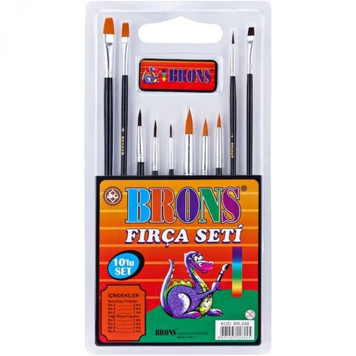 BRONS BR-248 FIRÇA SETİ 10LU