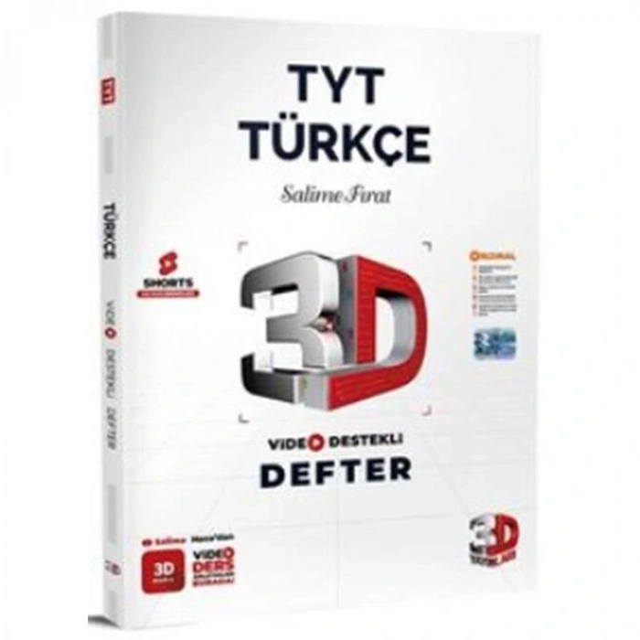 3D TYT TÜRKÇE VİDEO DESTEKLİ DEFTER