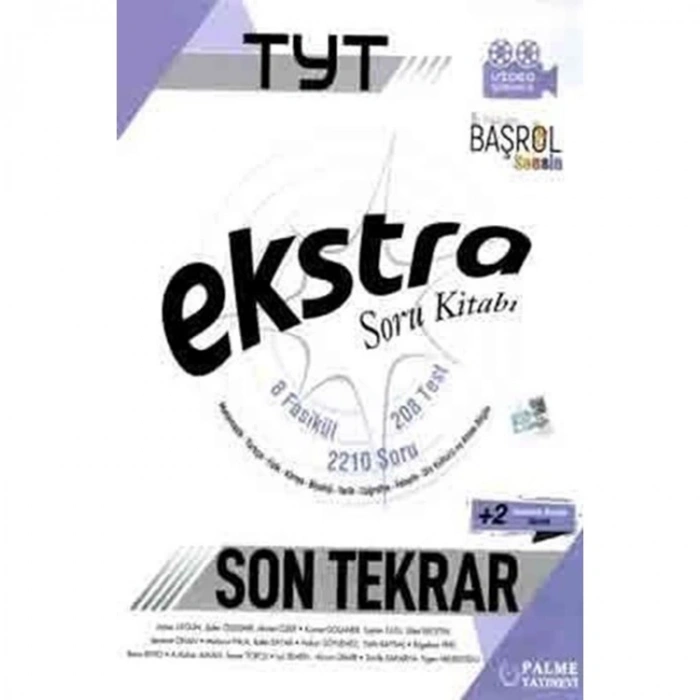 PALME  TYT TÜM DERSLER EKSTRA SON TEKRAR SORU KİTABI