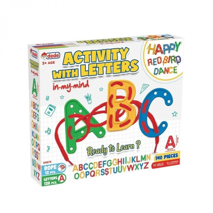 DEDE 03673 KUTULU HARFLERLE AKTİVİTE 140 PARÇA