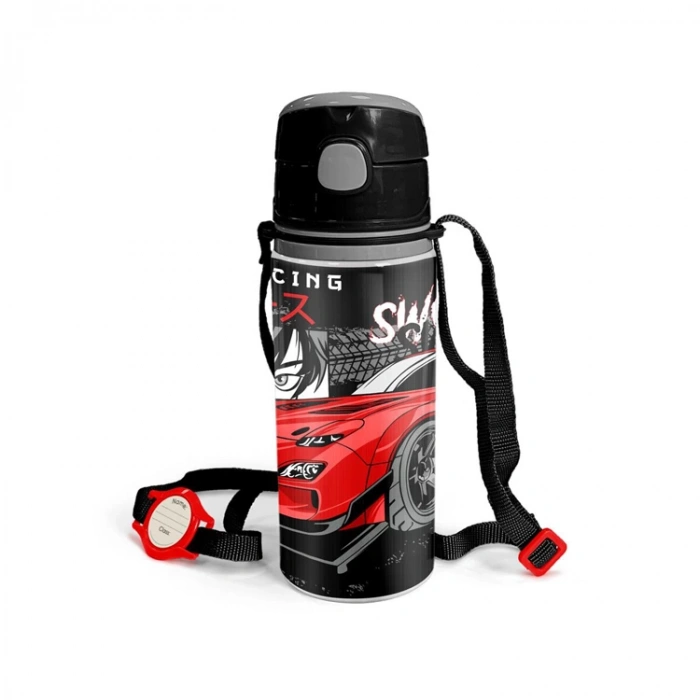 CORAL HIGH 11936 ANİME ARABA DESENLİ PİPETLİ MATARA 600ml.