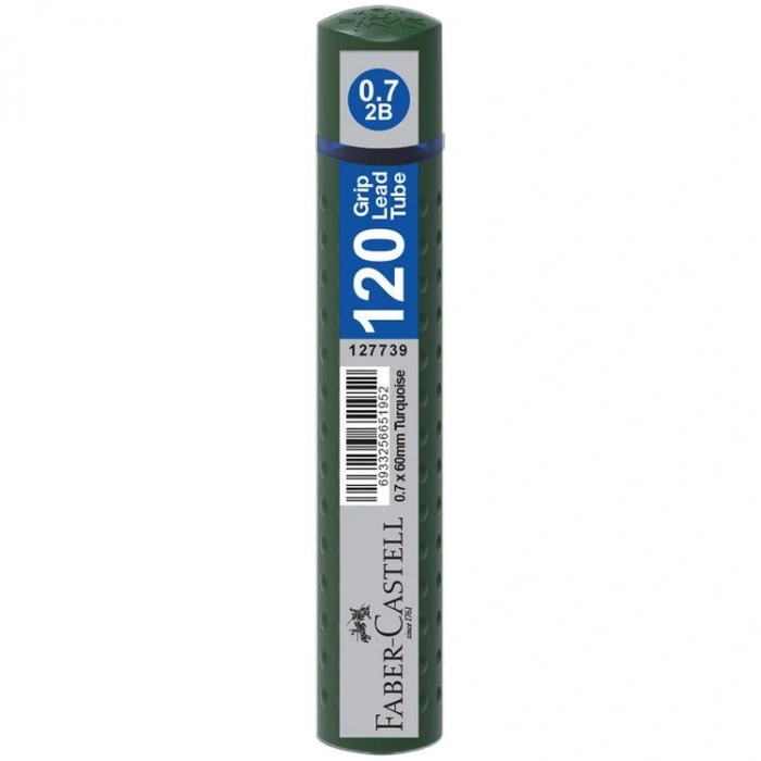 FABER CASTELL 120Lİ MİN 0.7 2B 60mm UÇ KOYU YEŞİL TÜP -127730