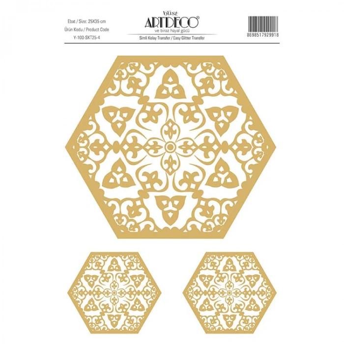 ARTDECO SİMLİ KOLAY TRANSFER 25X35CM DESEN NO:4