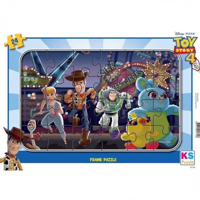 KS GAMES TS 704 DISNEY PIXAR TOY STORY 4 FRAME YAPBOZ/PUZZLE 24 PARÇA  3+