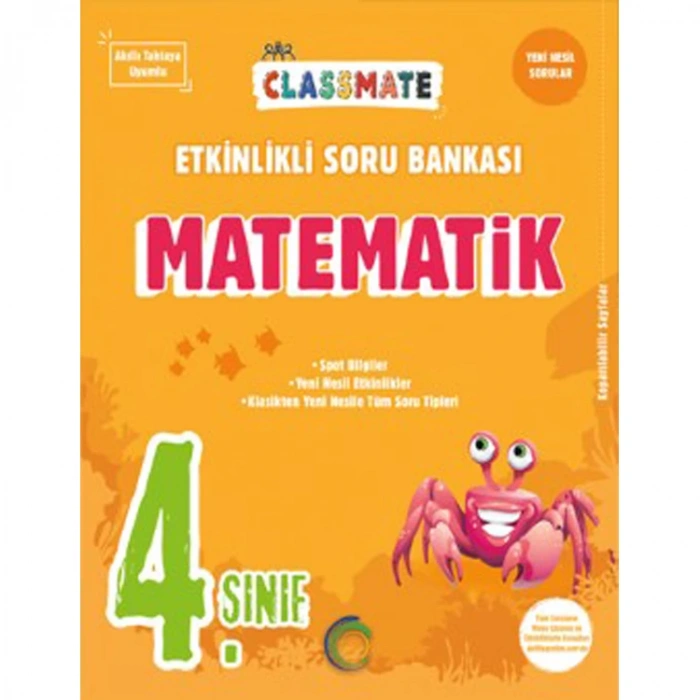 OKYANUS 4.SINIF CLASSMATE MATEMATİK ETKİNLİKLİ SORU BANKASI
