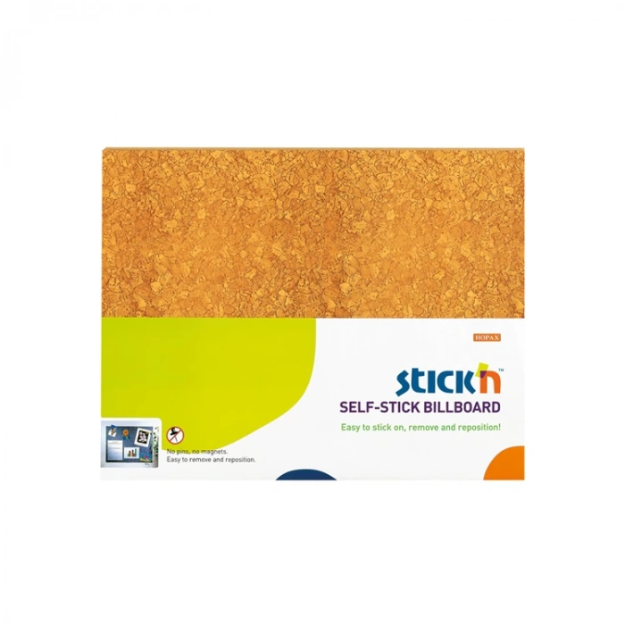 GIPTA STICKN KENDİNDEN YAPIŞKANLI MANTAR PANO 58X46 KAHVERENGİ