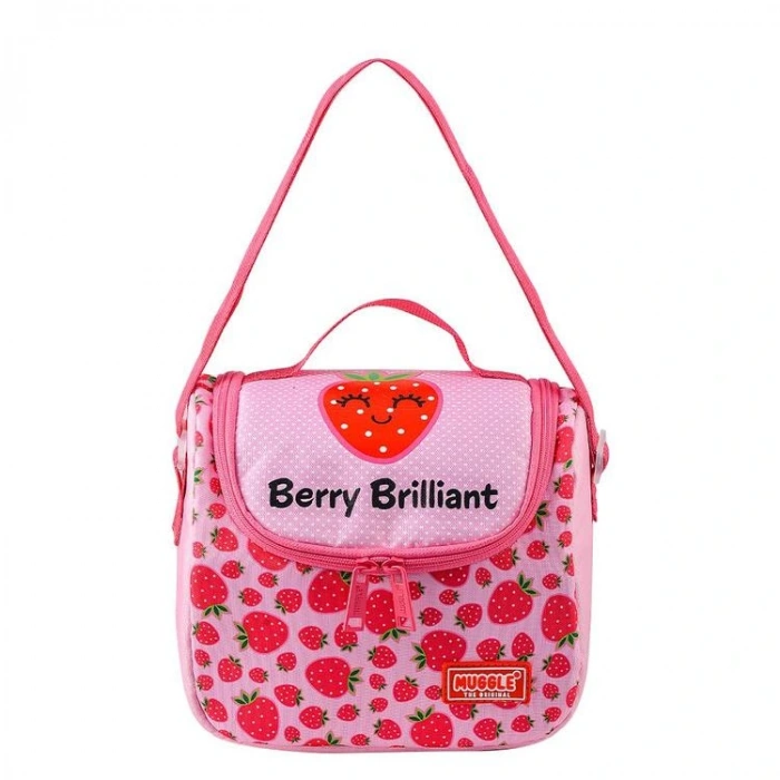 MUGGLE MU-8447 STAWBERRY PEMBE TEK GÖZLÜ BESLENME ÇANTASI