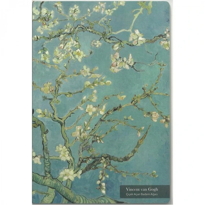 PAPİRÜS  TUVAL TERZİ DİKİŞ KARTON KAPAK 16X23 56YP. ÇİZGİSİZ DEFTER