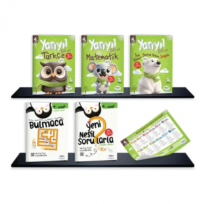ÖĞRETMEN EVDE 4. SINIF YARIYIL TATİL SETİ