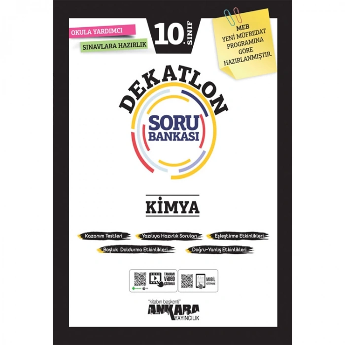 ANKARA 10.SINIF DEKATLON KİMYA SORU BANKASI