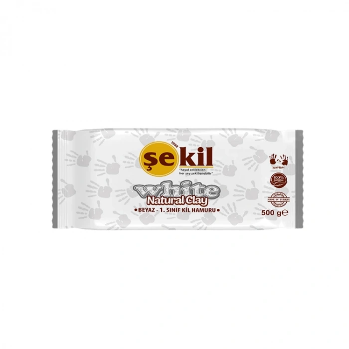 ŞEKİL VK500BYZ SERAMİK HAMURU BEYAZ 500GR.