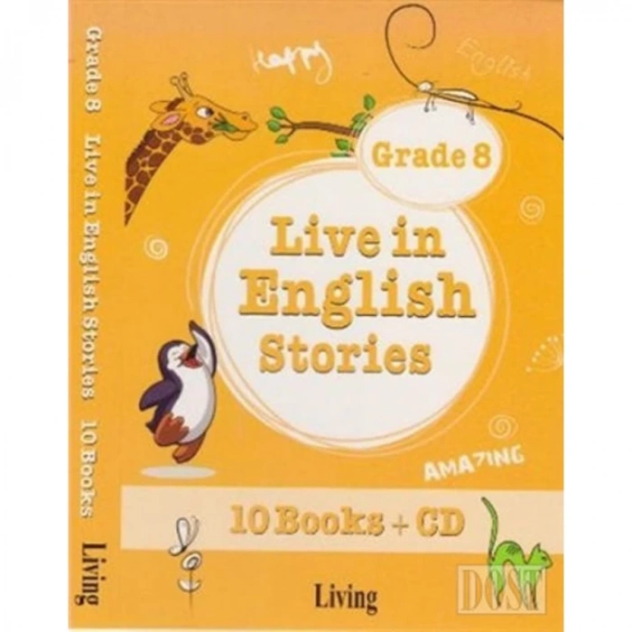 LİVE İN ENGLİSH STORİES GRADE 8 - 10 BOOKS-CD