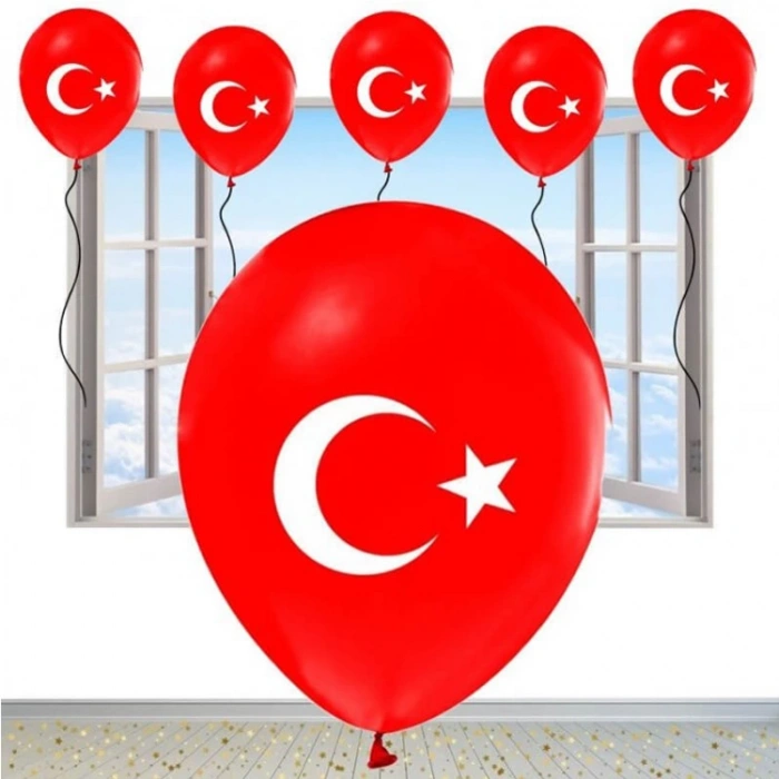 NEDİ BALON BASKILI AYYILDIZ 100LÜ