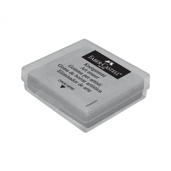 FABER CASTELL PLASTİK KUTULU HAMUR SİLGİ GRİ