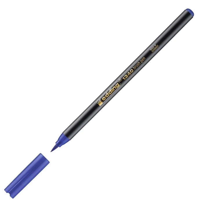 EDDING E-1340 FIRÇA UÇLU KALEM MAVİ