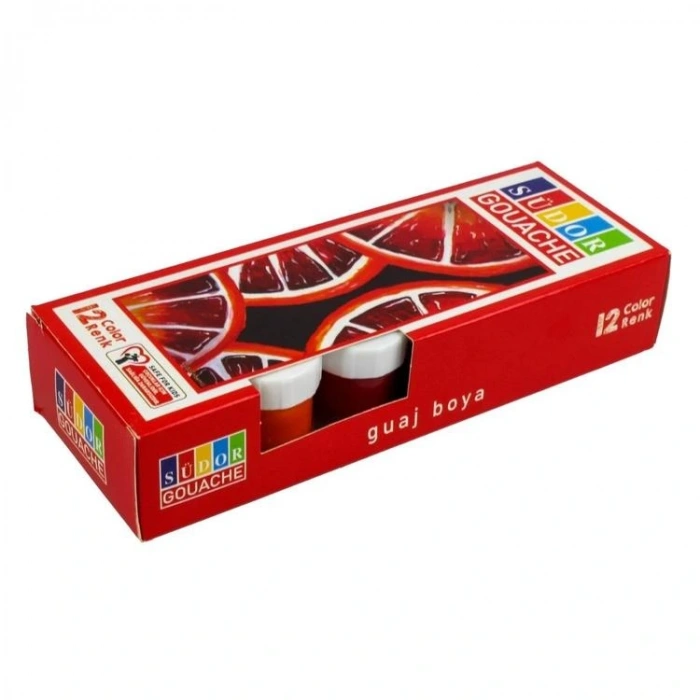 SÜDOR SD525 GUAJ BOYA 12 RENK X 15 ML