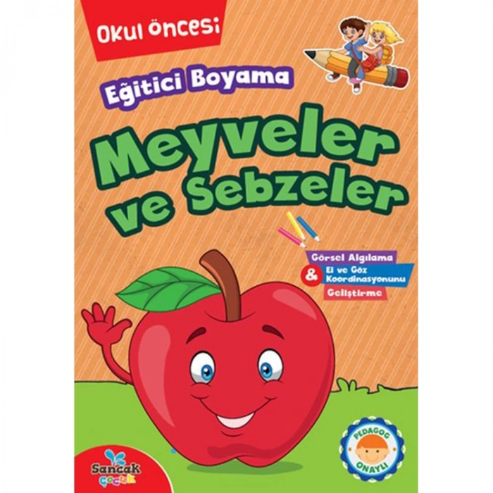 EĞİTİCİ BOYAMA MEYVELER VE SEBZELER